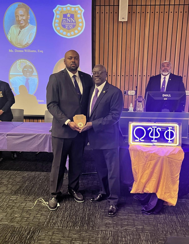 Xi Nu Nu award presentation